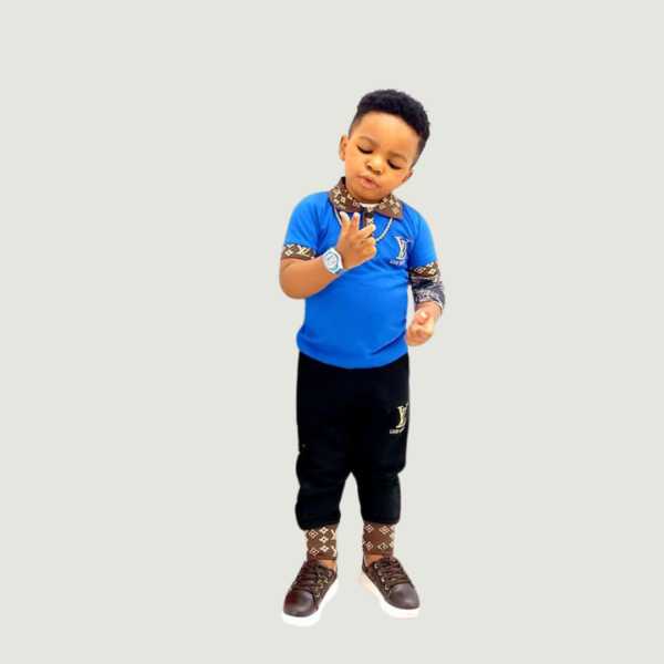 Louis Vuitton-Inspired Boys’ Monogram Set